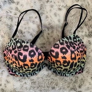 Victoria’s Secret Padded Colorful Animal Print Bra